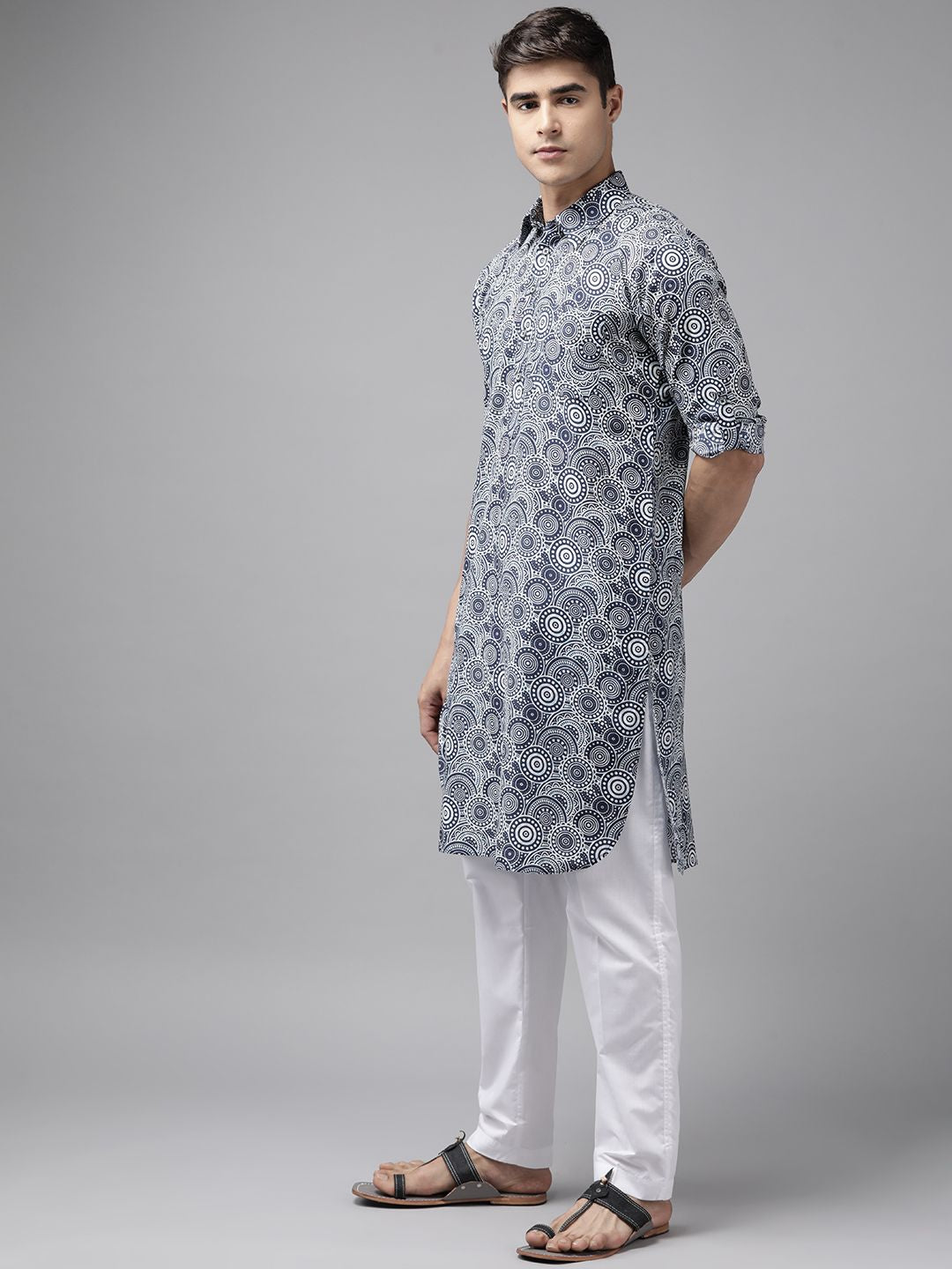 Lihat reka bentuk Kurta kapas tulen yang dicetak dengan piyama