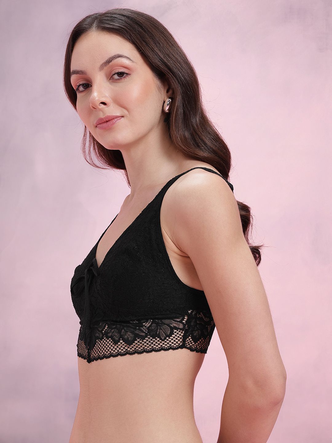 DressBerry Floral Lace Full Coverage-Bralette
