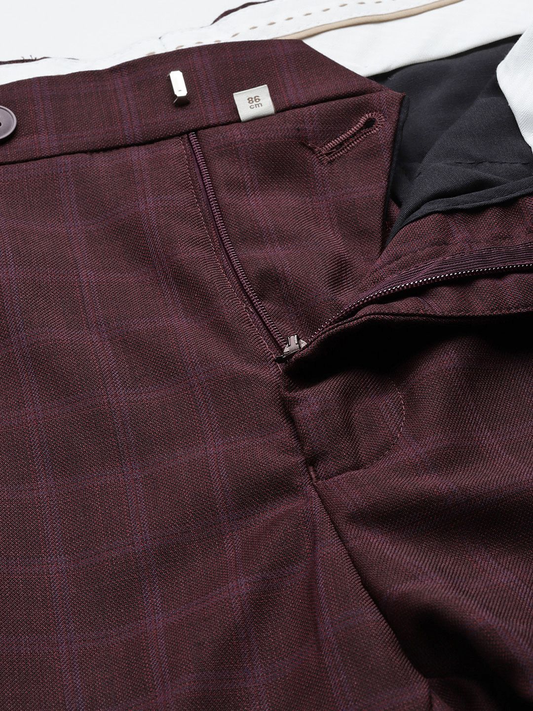 Raymond Creaseless Checked Contemporary Fit 2-Piece Formal Suit