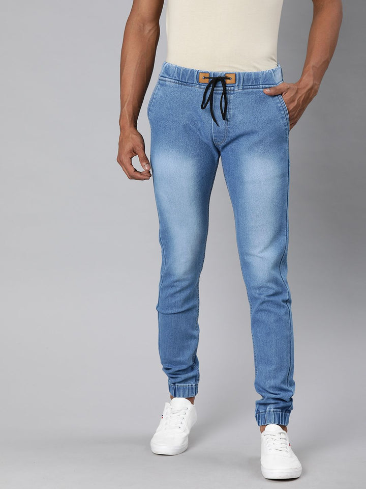 Urbano Fashion Men Blue Slim Fit Mid-Rise Clean Look Stretchable Jeans