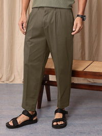 Mr Bowerbird Men Oversized Fit Pleated Trousers