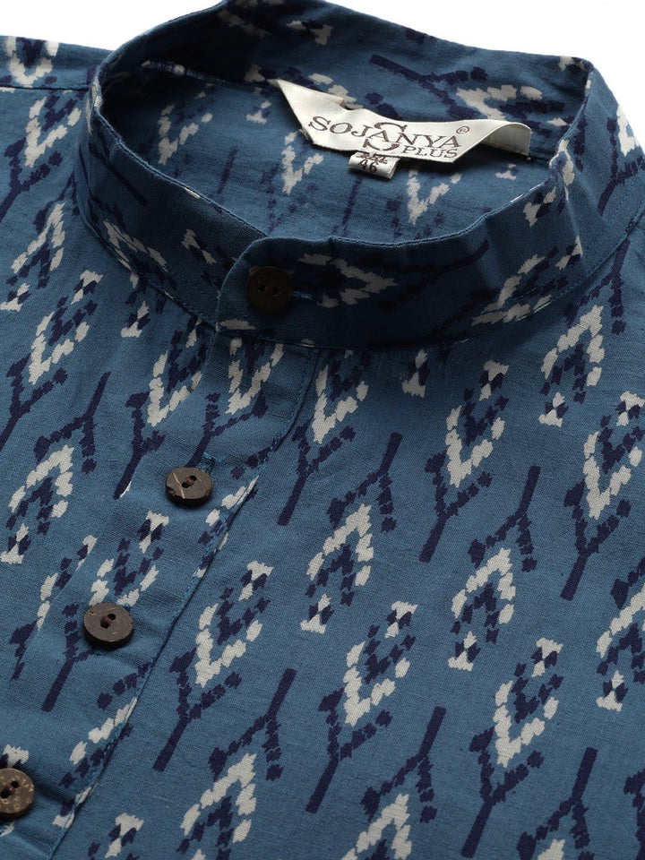 SOJANYA PLUS Geometric Printed Cotton Kurta