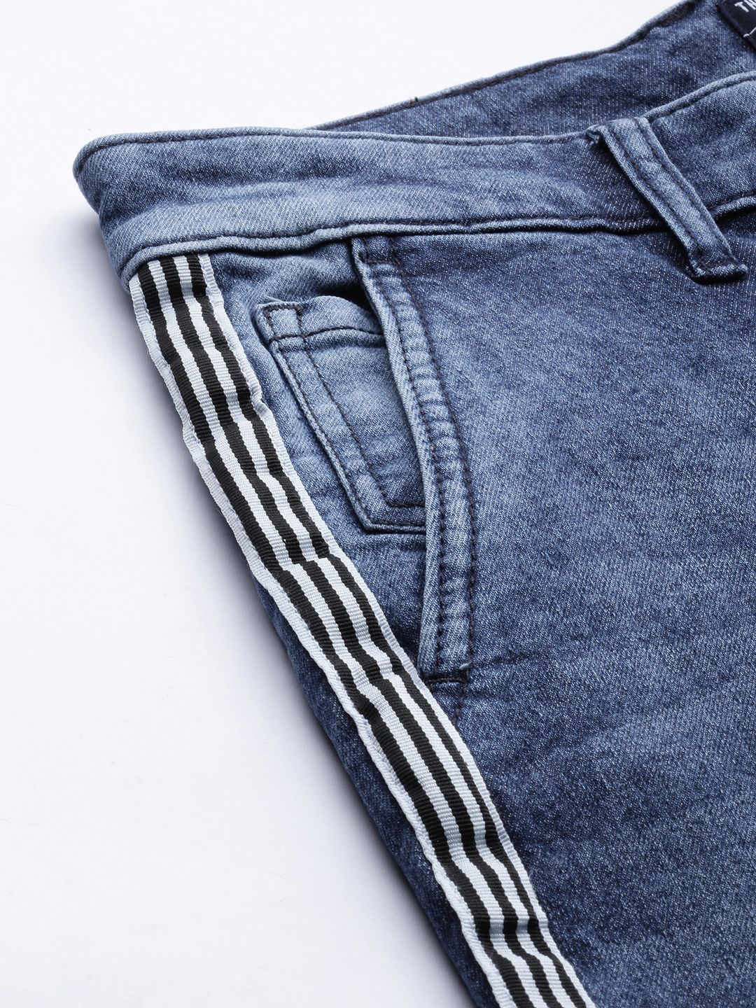 The Indian Garage Co Men Blue Slim Fit Stretchable Jeans