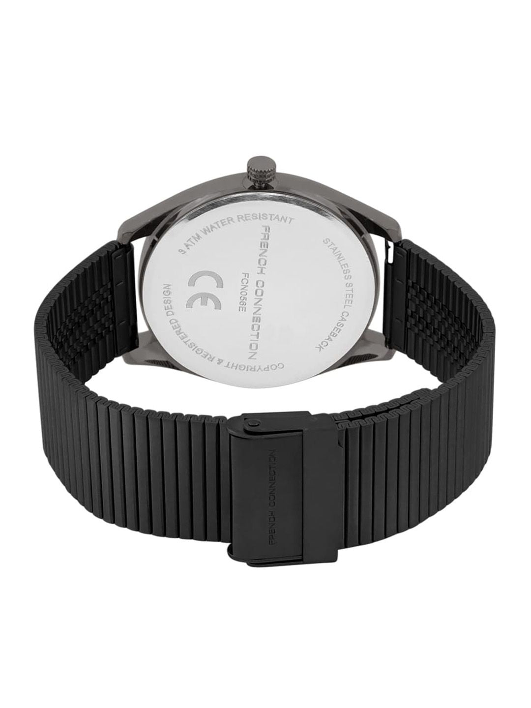 French Connection Men Textured Stainless Steel Analogue Watch FCN056E