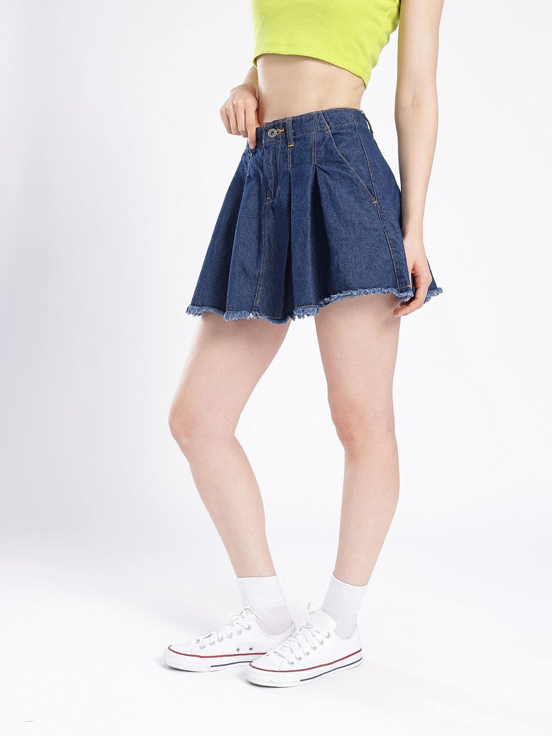 DressBerry Women Street Chic A-line Mini Denim Skirts