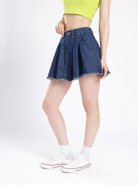 DressBerry Women Street Chic A-line Mini Denim Skirts