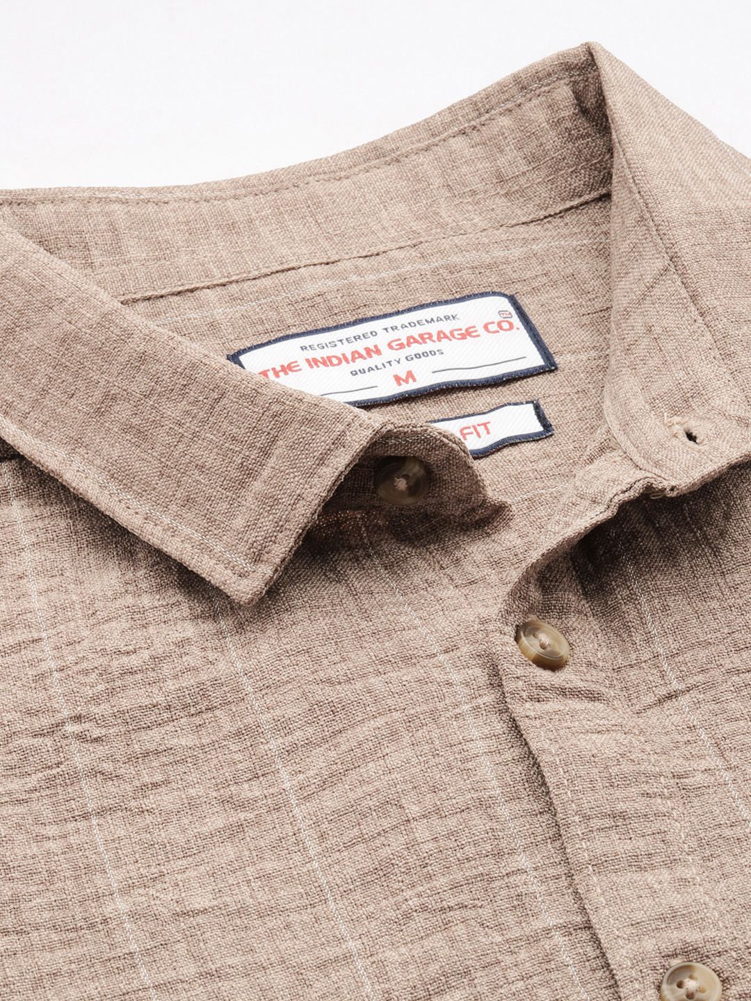 The Indian Garage Co Slim Fit Striped Casual Shirt