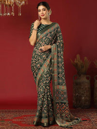 KALINI Ethnic Motifs Pure Georgette Patola Saree