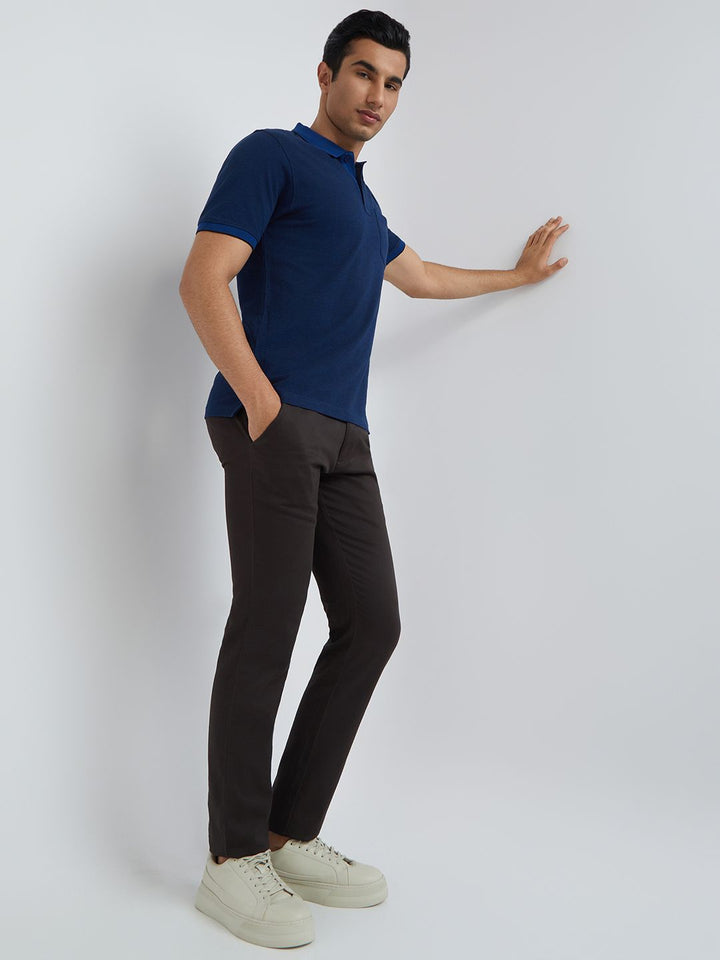 Raymond Pure Cotton Modern Fit Polo Collar T-shirt