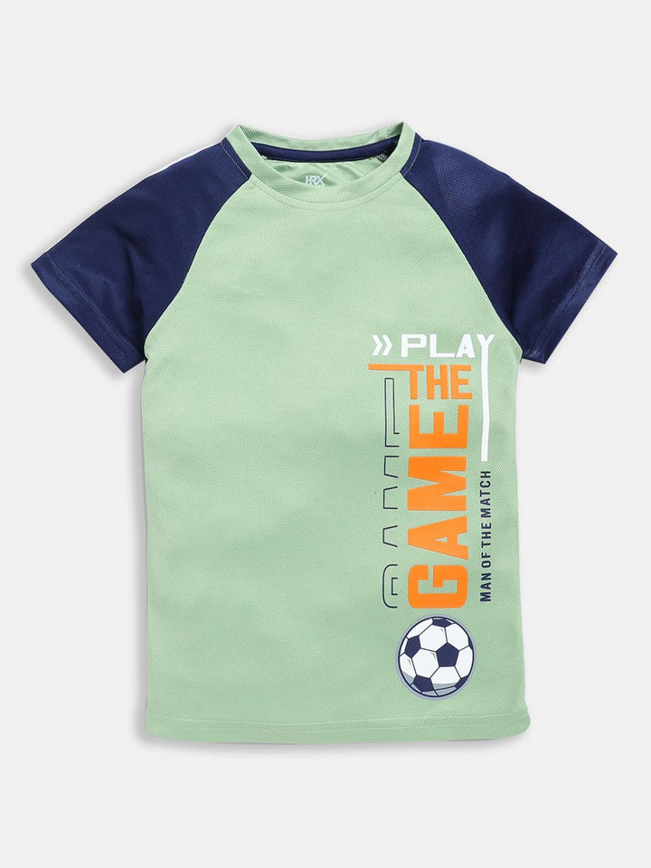 HRX by Hrithik Roshan Boys Typography Printed T-shirt