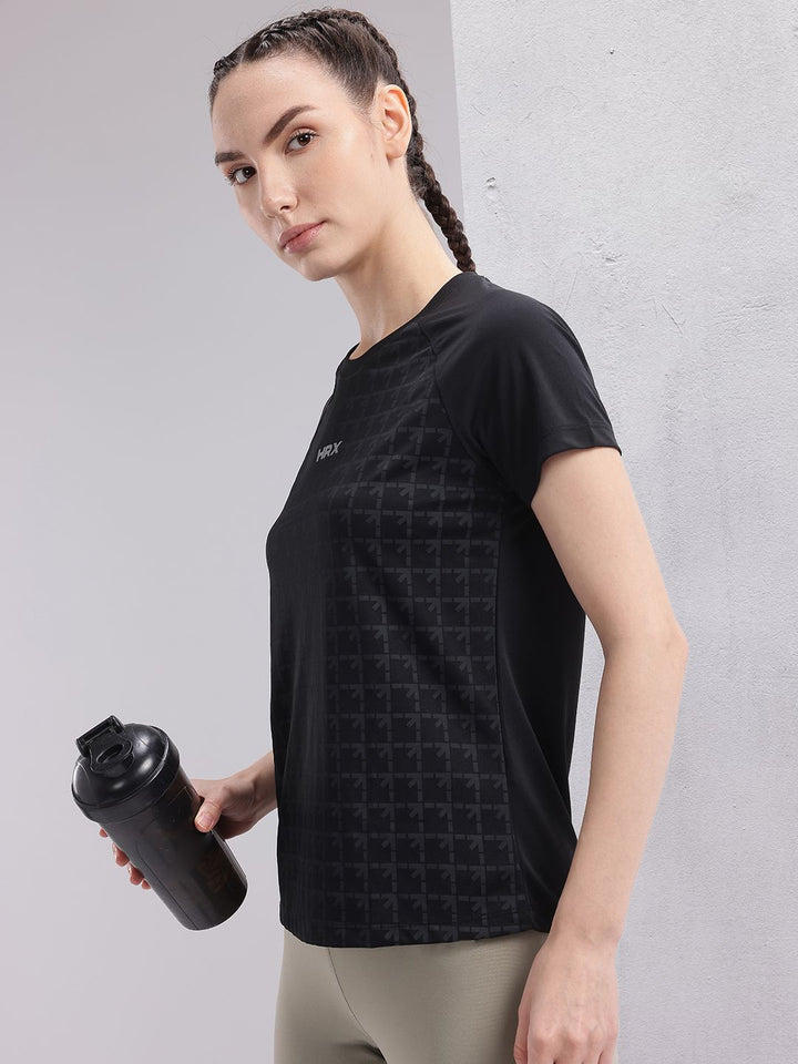 HRX by Hrithik Roshan Brand Logo Printed Rapid-Dry Running T-shirt