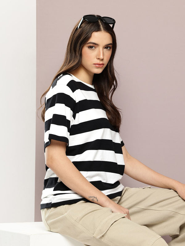 Dillinger Womens Short Sleeve Oversized Yarn Dyed Tshirt