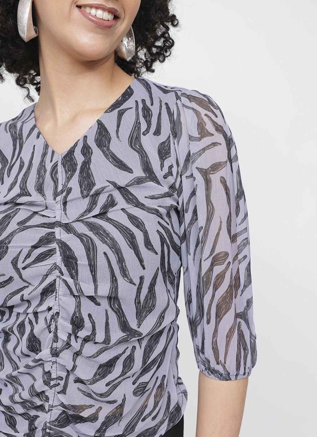 DressBerry Yin & Yang Ruched Ready Top