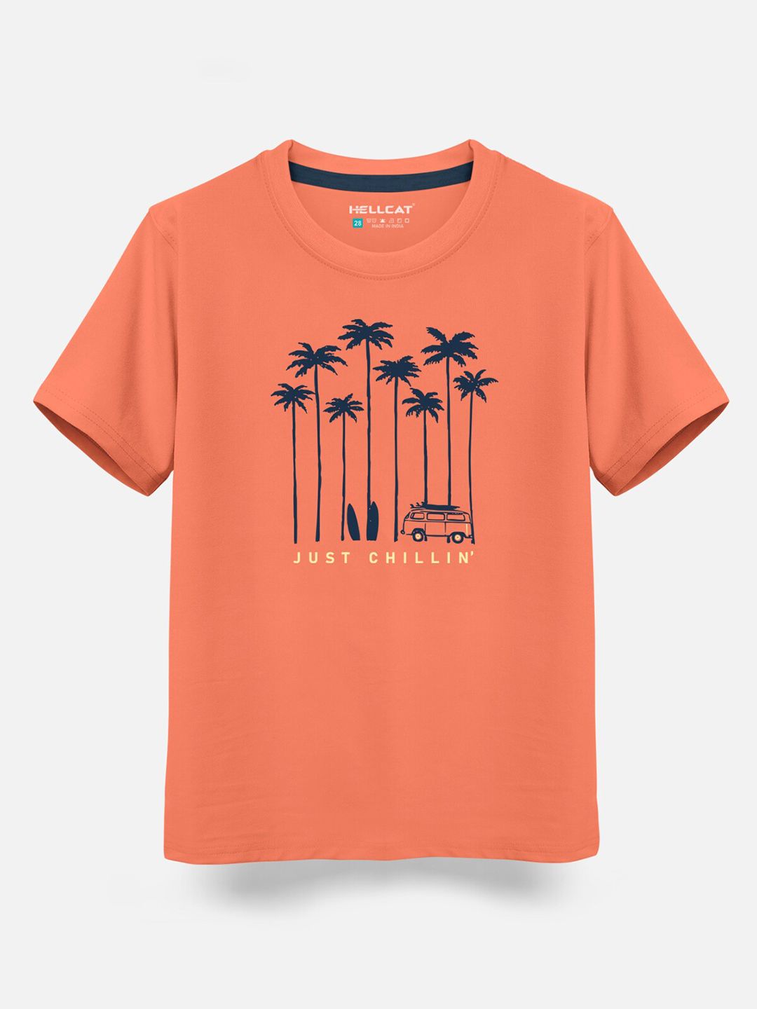 HELLCAT Boys Pack Of 5 Printed Cotton T-shirt