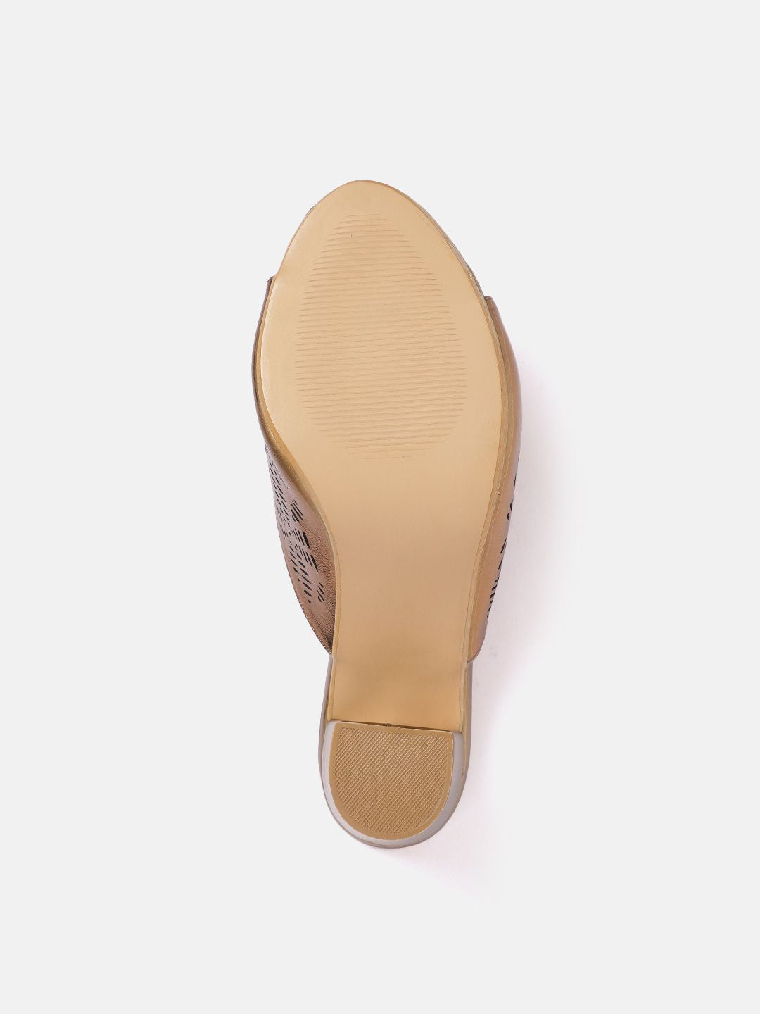 DressBerry Block Heel with Laser Cuts