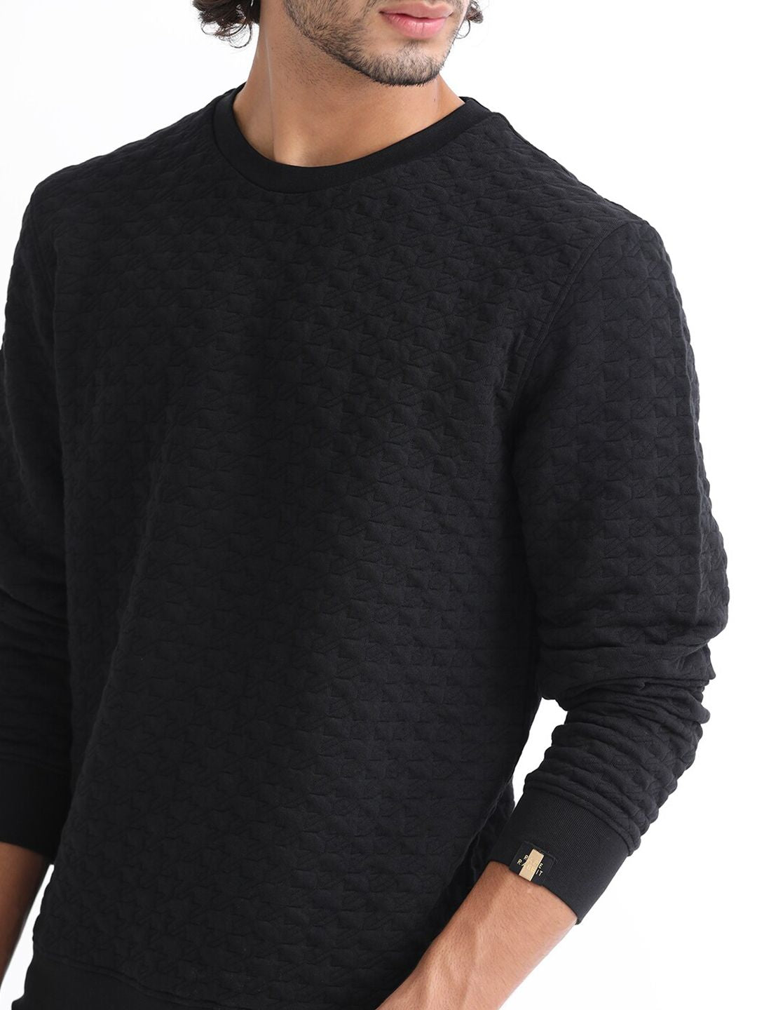 RARE RABBIT Men Shield Sweatshirt