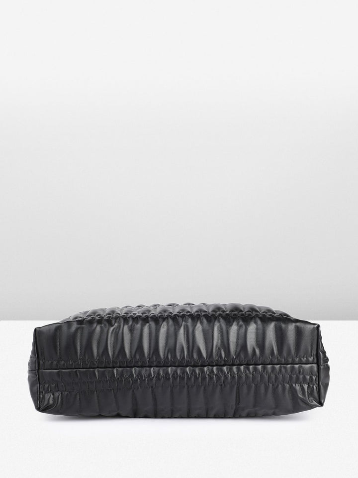 DressBerry Structured Shoulder Bag with Quilted & Pouch