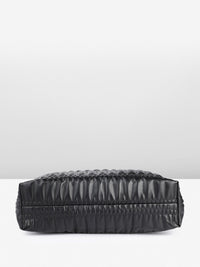 DressBerry Structured Shoulder Bag with Quilted & Pouch