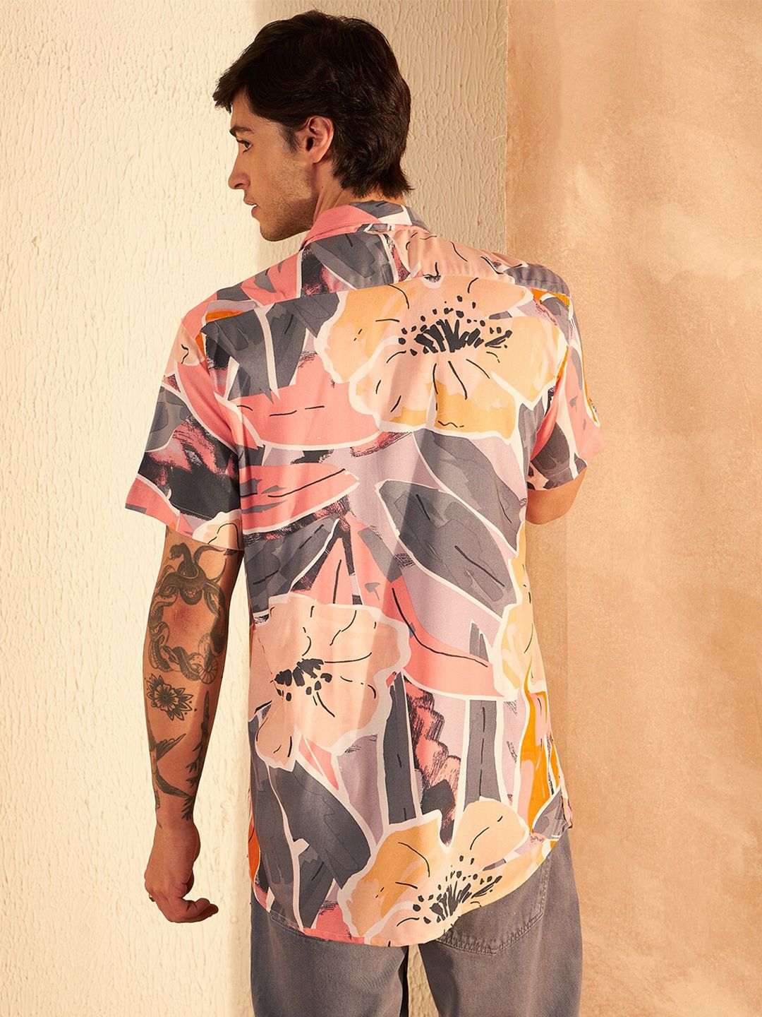 DENNISON Smart Block Printed Casual Shirt