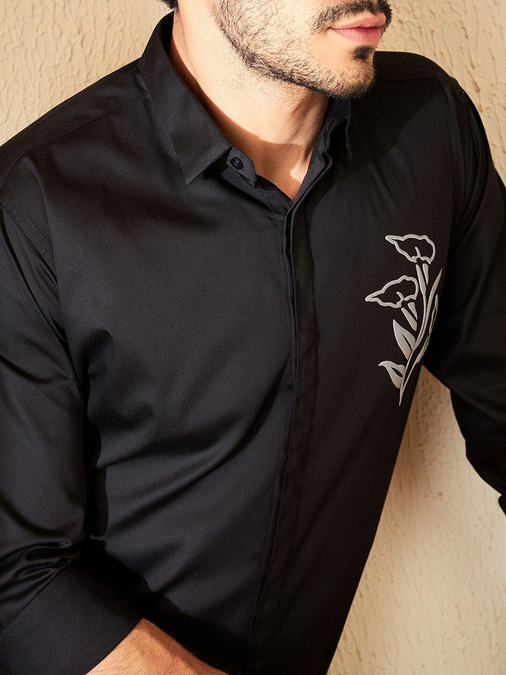 DENNISON Smart Floral Printed Casual Shirt
