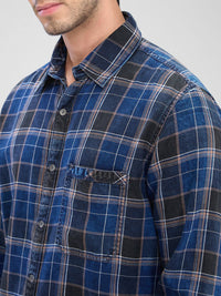 SPYKAR Men Tartan Checks Slim Fit Casual Shirt