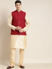 SOJANYA Manadrin Collar Kurta with Pyjamas & Nehru Jacket
