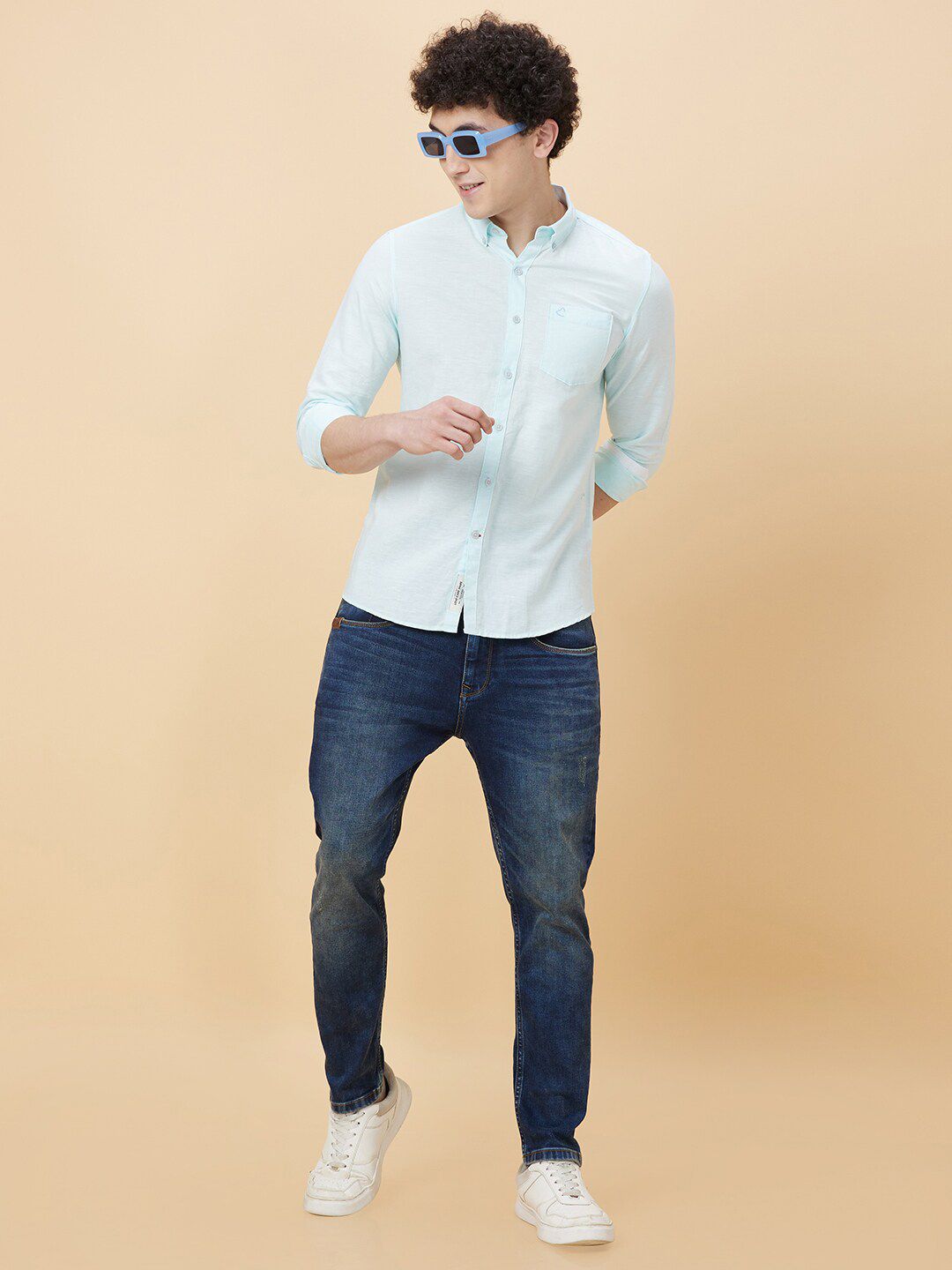 Being Human Slim Fit Opaque Casual Shirt