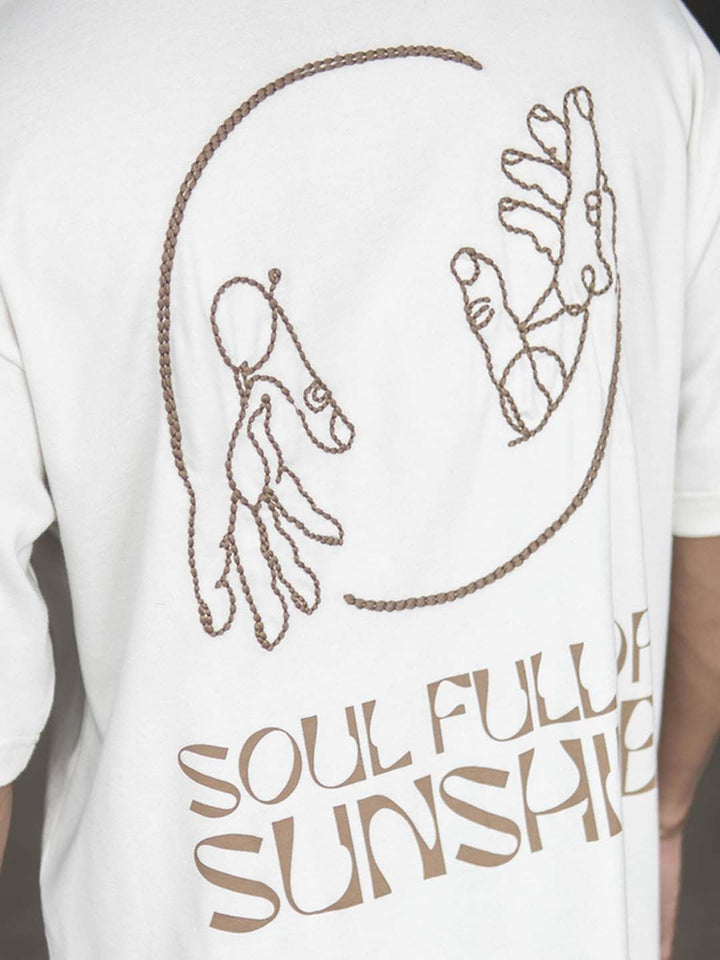 Powerlook Men Graphic Printed Round Neck Cotton Oversized T-Shirt