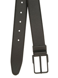 Teakwood Leathers Men Textured Leather Reversible Formal Belt