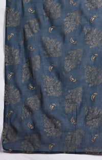 Anouk Tyohar Collection Paisley Print Pleated Kurti with Palazzos & Dupatta
