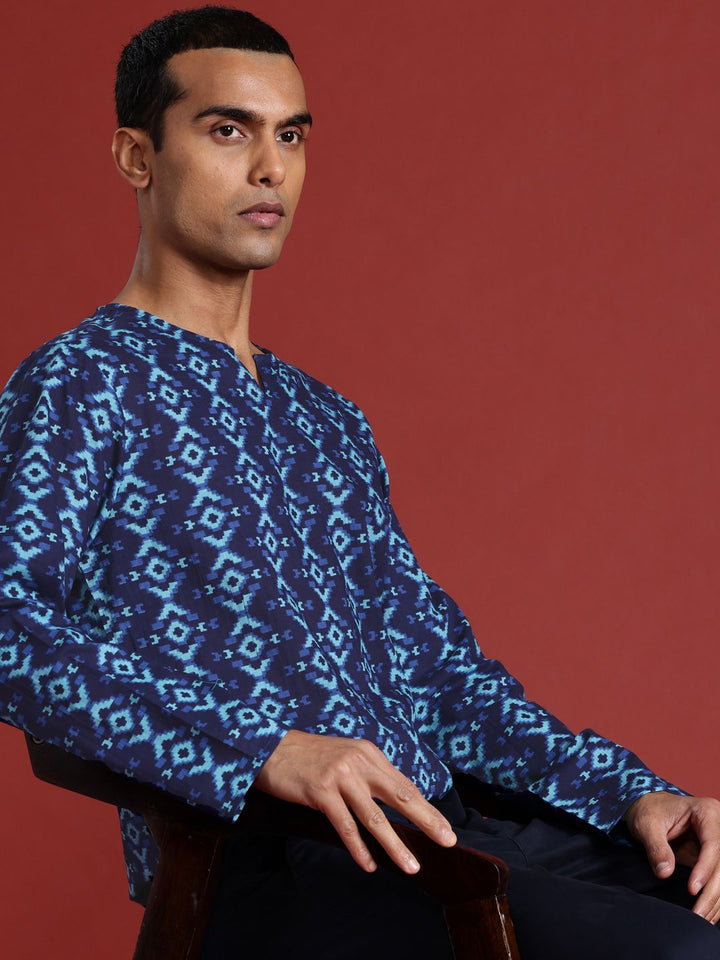 Anouk Ethnic Motifs Print Pure Cotton Short Kurta