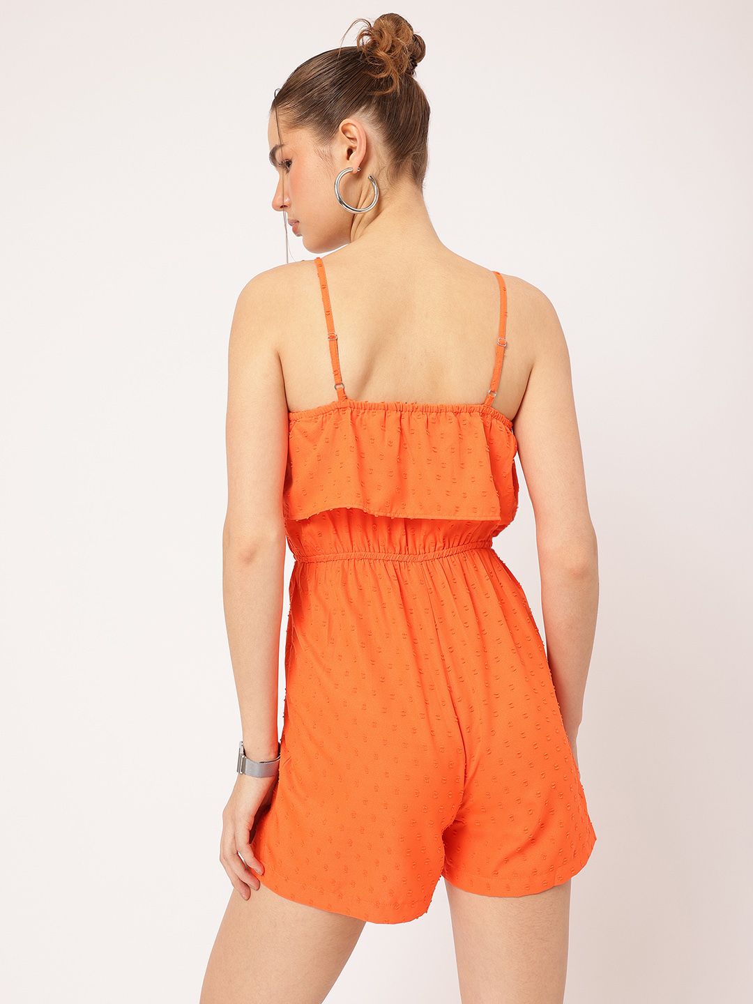 DressBerry Sunny Side-Up Dobby Weave Strappy Playsuit