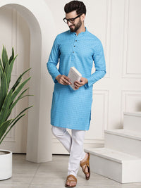 SOJANYA Berkolar Mandarin Lengan Panjang Kurta Lurus