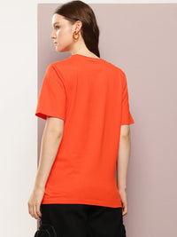 DILLINGER Varsity Embroidered Oversized Pure Cotton T-shirt