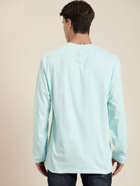 DILLINGER Men Blue Printed Cotton Oversized  T-shirt
