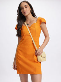 DressBerry Sunkissed Beauty Sweetheart Neck Lace Insert Mini Dress