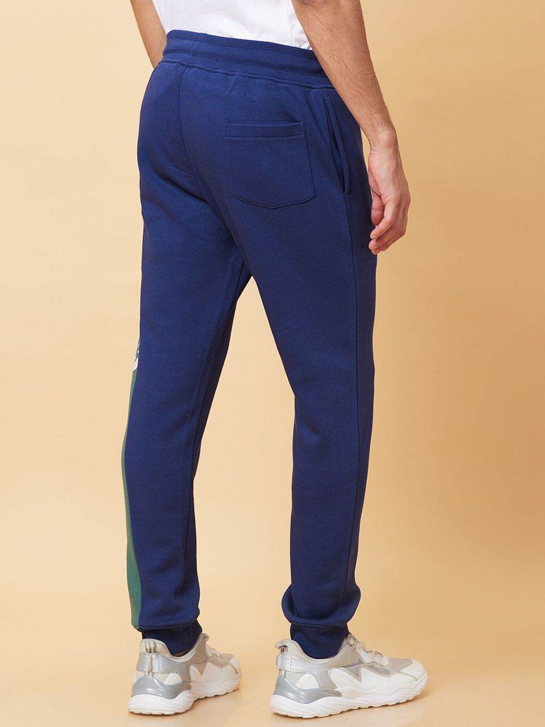 Being Human Men Colorblocked Mid Rise Joggers