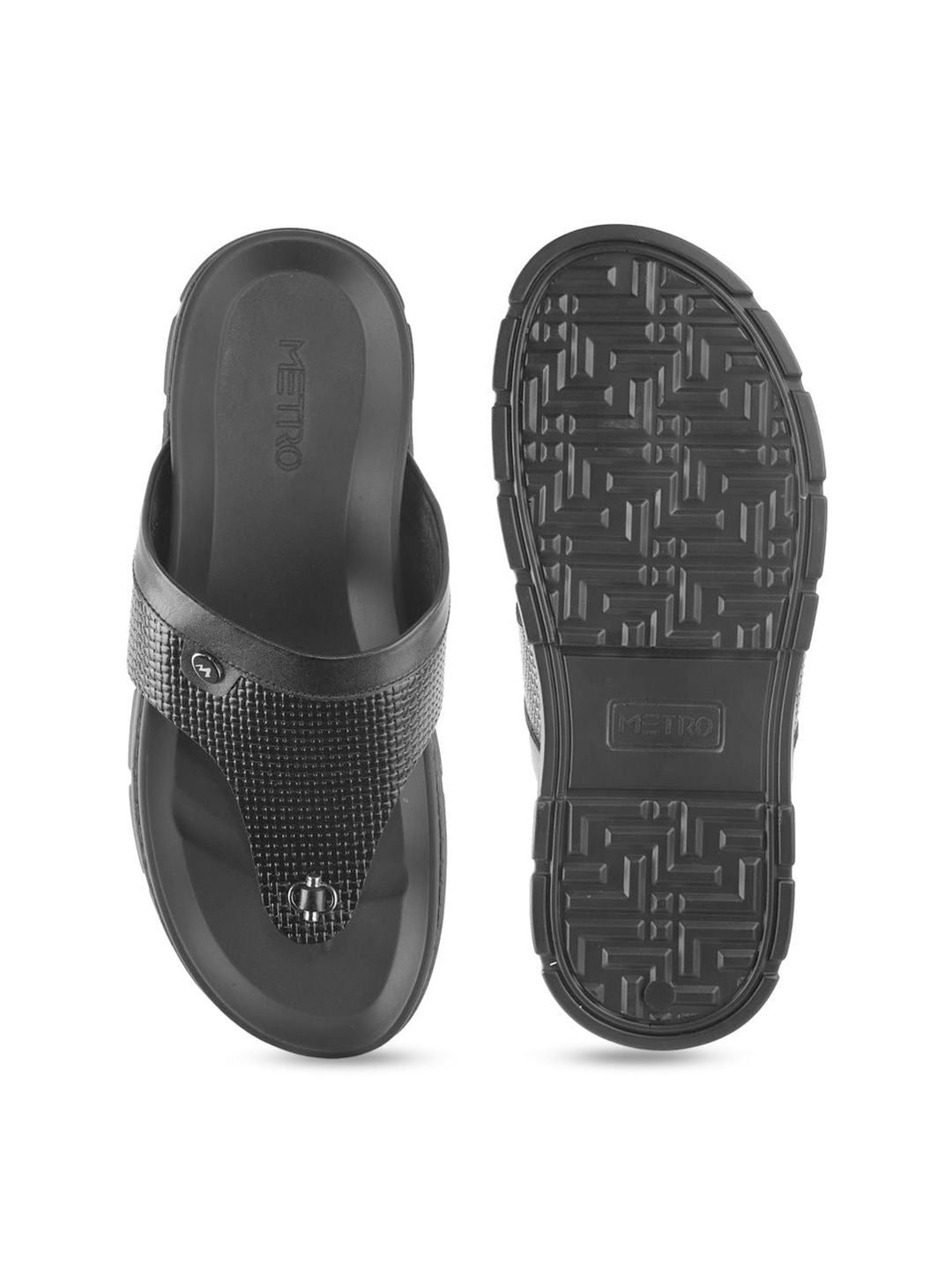 Metro Men Leather Comfort Sandals