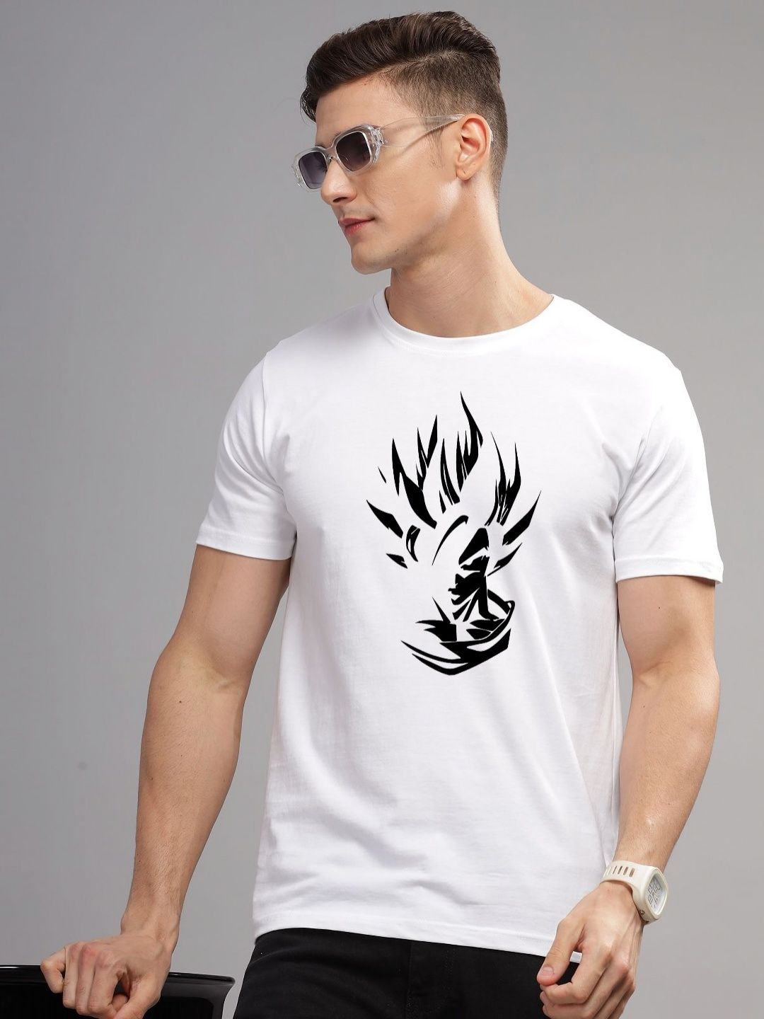 ADRO Men Typography Printed Raw Edge T-shirt