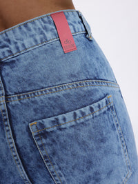 DressBerry Women Regular Fit Faded Panelled Jeans