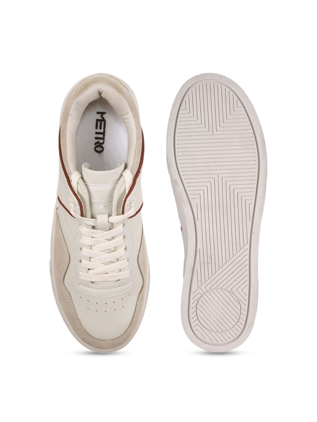 Metro Men Colourblocked Lace-Ups Sneakers