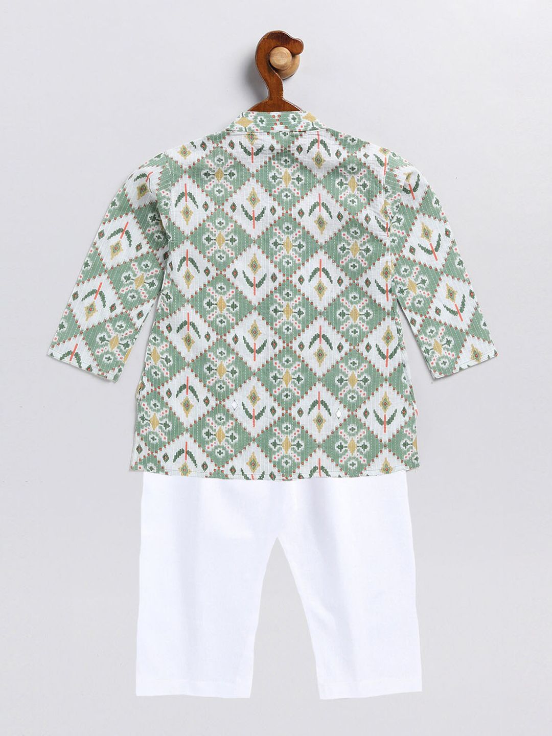 Vastramay Boys Abstract Printed kurta dengan piyama