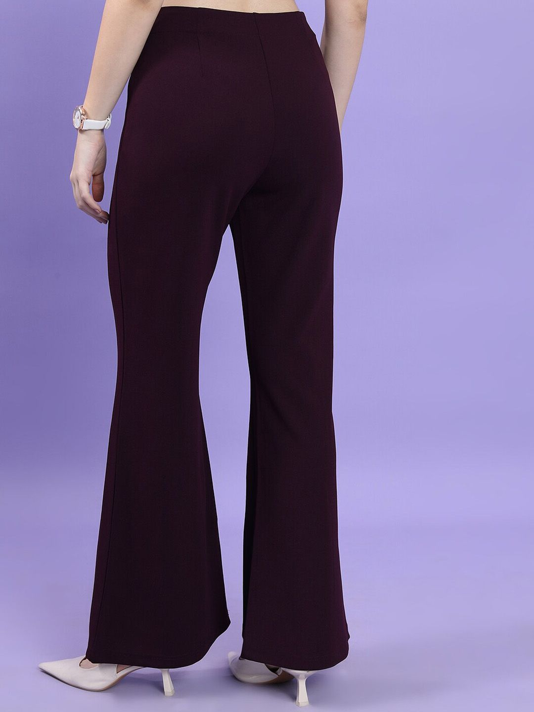 CHIC BY TOKYO TALKIES Women Flared High Rise Bootcut Trouser