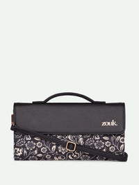 ZOUK Rhea Kapoor FloMotif Textured Water Resistant Jute Envelope Clutch