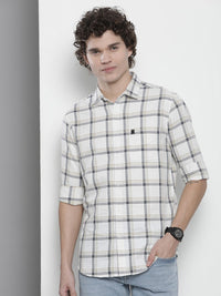 The Indian Garage Co Men Checked Pure Cotton Casual Shirt