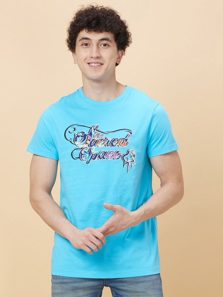 Being Human Typography Printed Round Neck Short Sleeves  T-shirt