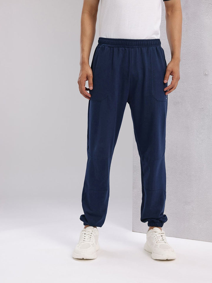 HRX by Hrithik Roshan Men Panelled Mid-Rise Regular Fit Lifestyle Joggers