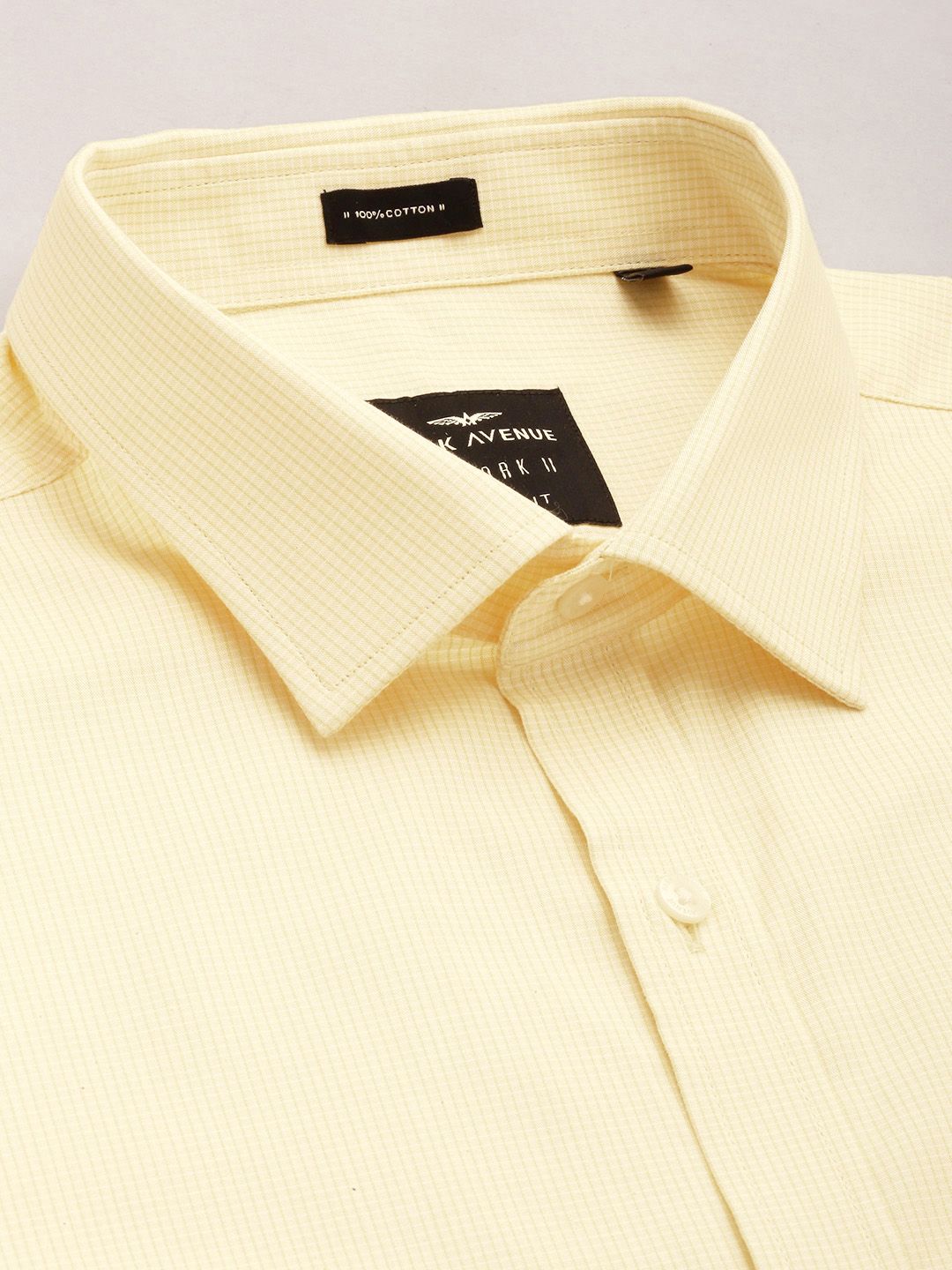 Park Avenue Pure Cotton Slim Fit Micro Checked Formal Shirt