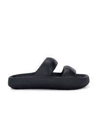 HRX by Hrithik Roshan Men Black Rubber Sliders