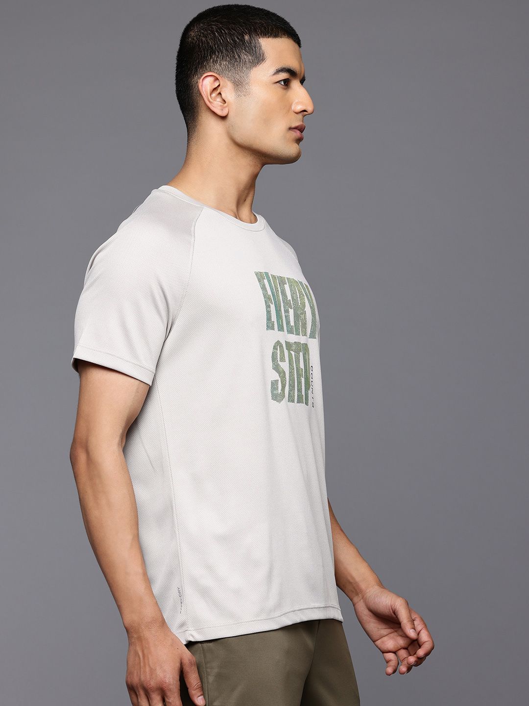 HRX by Hrithik Roshan Typography Print Rapid-Dry Running T-shirt
